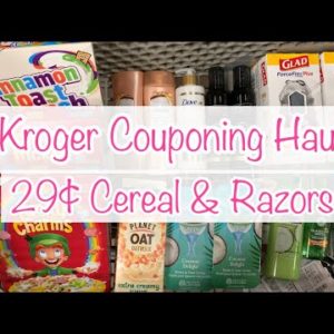 KROGER COUPONING HAUL 2/23-3/1🛒 .29 CEREAL & RAZORS + .54 HAIR CARE | COUPONING AT KROGER THIS WEEK