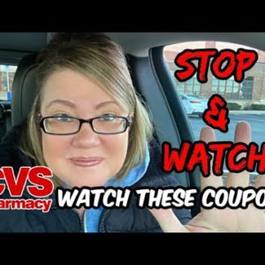 CVS STOP 🛑 & WATCH VIDEO | WATCH THESE COUPONS!