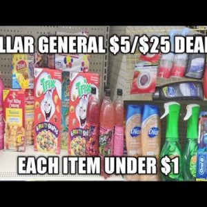 DOLLAR GENERAL $5/$25 DEALS| EACH ITEM UNDER $1