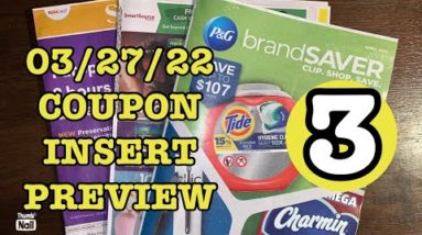 What coupons are we getting? 03/27/22 Coupon Insert Preview (3 Inserts)April P&G w/Laundry Save & SS