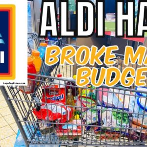 Aldi Haul | Broke Mama Budget 💵 Grocery Shopping For The House