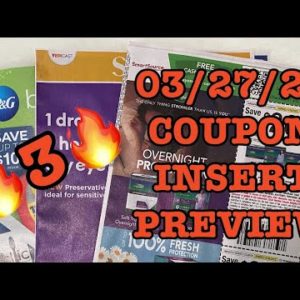 What coupons are we getting? 03/27/22 Coupon Insert Preview W/Laundry {3 Inserts}