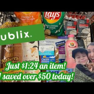 PUBLIX HAUL 3/9-3/15 JUST $1.24 AN ITEM | I SAVED OVER $50