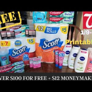 Walgreens FREE Couponing Haul $12 MONEYMAKER awesome easy deals