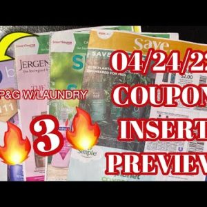 What coupons are we getting? 04/24/22 Coupon Insert Preview {3 Inserts} + May P&G with Laundry