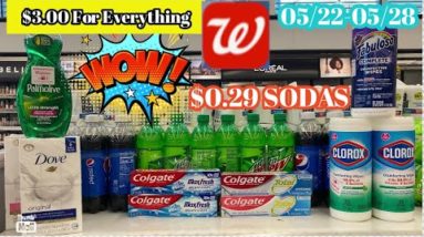 Walgreens Couponing Haul 05/22-05/28 🔥$0.29 Sodas|Free Toothpaste|Cheap Dove Bar Soap & Clearance!