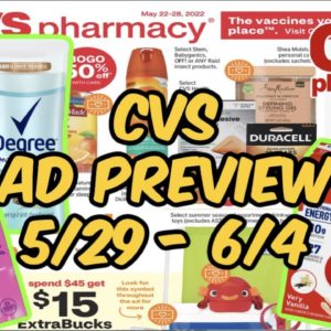 CVS AD PREVIEW (5/29 - 6/4) | Boost, Degree, Schick & more!