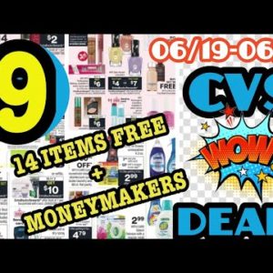 CVS 9 Best Wow Deals 06/19-06/25 Free Oral Care, Deodorant, Cosmetics, Razors & 0.49 Cereal/Snacks!