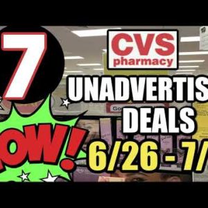 CVS UNADVERTISED DEALS (6/26 - 7/2) |  GRAB 4 FREEBIES & $1 MONEYMAKER!
