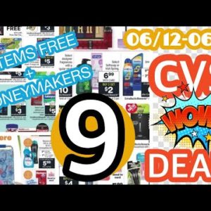 CVS 9 Best Wow Deals 06/12-06/18~3 Tier Deals🔥Free Toothpaste|Nails Cosmetics|Razors & Deodorant🔥