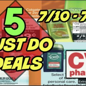 5 MUST DO CVS DEALS (7/10 - 7/16) | GRAB 8 ITEMS FOR ONLY 55¢ EACH!