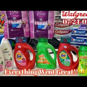 Walgreens Couponing Haul 07/24-07/30 All Digitals {$5 Booster Deal} $0.50 Laundry Products & More!