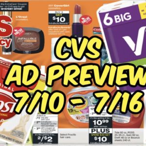 CVS AD PREVIEW (7/10 - 7/16) |. Let the FREEBIES Begin!