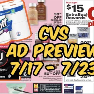 CVS AD PREVIEW (7/17 - 7/23) More Freebies, Paper Deals, Axe, Kotex & more!