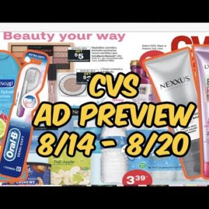 CVS DEALS PREVIEW (8/14 - 8/20) | Personal Care, Oral Care & lots of hair care!