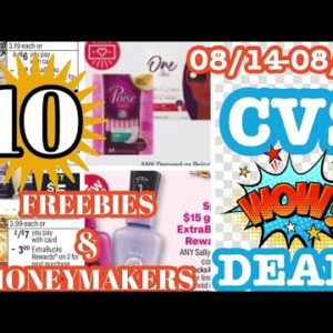 CVS 10 Best Deals 08/14-08/20 | Free Oral Care | Cosmetics | Hair Care | Free Laundry & More!