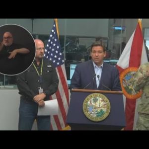 Gov. DeSantis holds press conference in preparation for Tropical Storm Ian