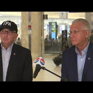 Tampa International Airport officials give an update on Hurricane Ian preps
