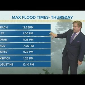 Tropical Storm Ian moves offshore, high tide and flooding still a concern for First Coast