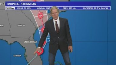 Tropical Storm Ian: Worst of high tides in St. Augustine is over | Latest models Sept 29 1pm