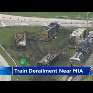 Cargo Train Derailed Near Miami Airport