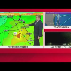 Local Weather: Hurricane Watch for coastal areas on First Coast, Tropical Storm Warning is still in