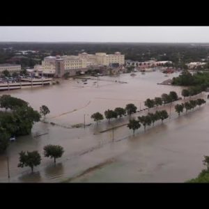 Drone video shows devastating Hurricane Ian floods in Kissimmee