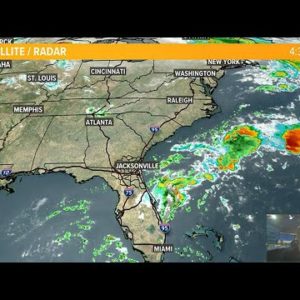 Sunnier skies and dry weather in the forecast this coming week on the First Coast