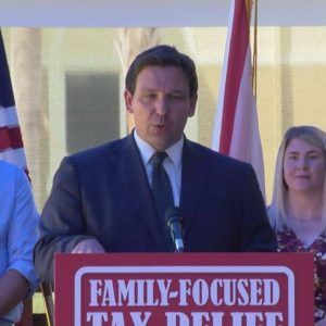 Florida Governor DeSantis talks tax relief in Bradenton