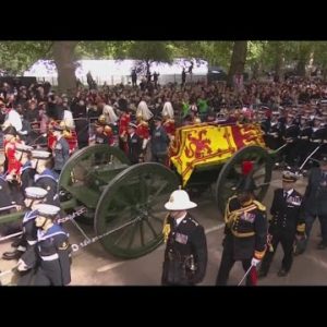 Funeral and ceremony of Queen Elizabeth II being laid to rest