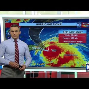 Hurricane Fiona gains strength, impacting Puerto Rico