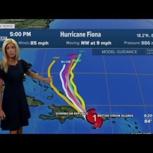 Hurricane Fiona update: Sunday 5 p.m. advisory