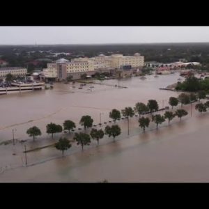 Hurricane Ian: Drone video shows Fort Myers flooding
