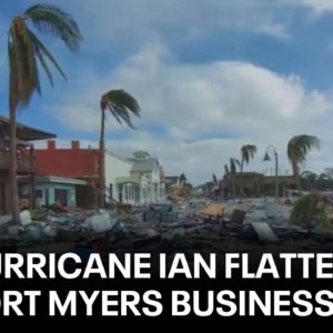 Hurricane Ian flattens Fort Myers businesses