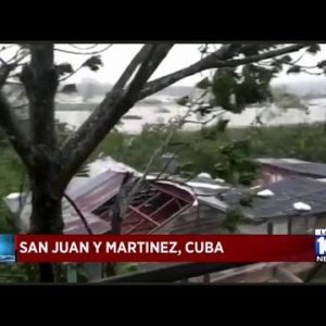 Hurricane Ian floods homes, uproots trees in western Cuba