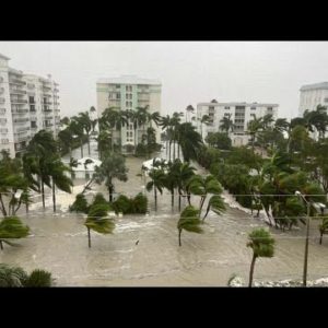 Hurricane Ian floods streets in Naples