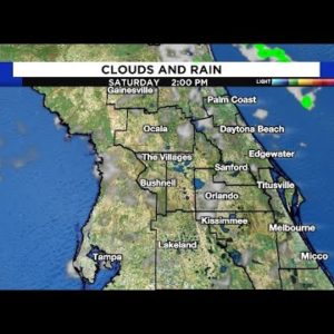 Low rain chances continue for the weekend in Central Florida