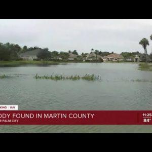 Man's body found in floodwater in Martin County