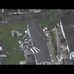 Mobile homes damaged in Davie in aftermath from Hurricane Ian