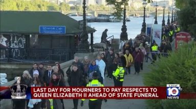 Mourners taking final opportunity to pay respect to Queen Elizabeth II