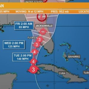 Tracking Hurricane Ian: Duval, Clay, Putnam in Tropical Storm Watch | Sept 27 6am