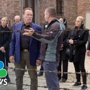 Arnold Schwarzenegger Visits Auschwitz To Highlight The Threat Of Hatred