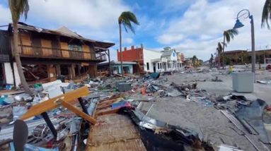 Footage from Fort Myers Beach shows devastating destruction left behind from Ian