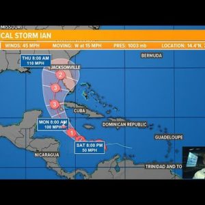 Possible Major Hurricane Ian west of Florida next week.