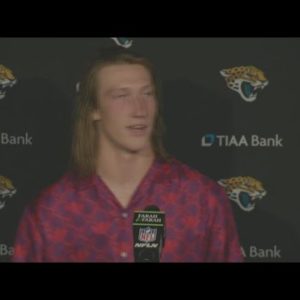 Post game after Jaguars win over Colts