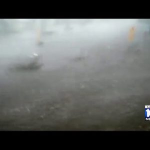 Video shows storm surge in the city of Sanibel in Southwest Florida as Ian progresses