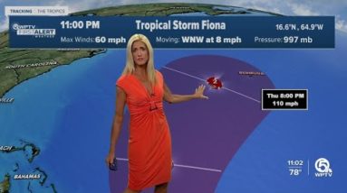 Saturday 11 p.m. Tropical Storm Fiona update