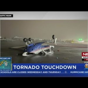 Tornado flipped planes at Perry Airport in Pembroke Pines