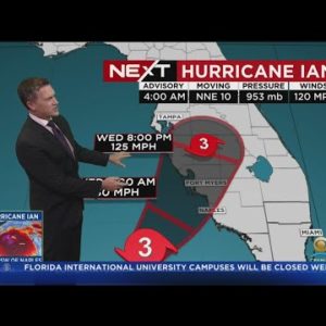 Tracking Hurricane Ian 9/28/2022 4AM
