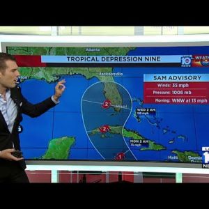 Tropical Depression Nine could affect South Florida next week